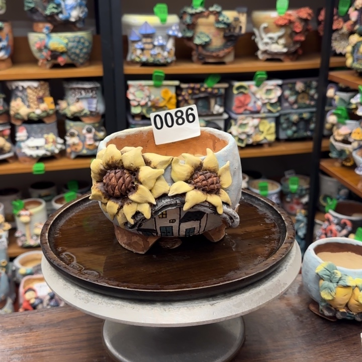 【闪购商品】无铅玻璃粗陶手捏