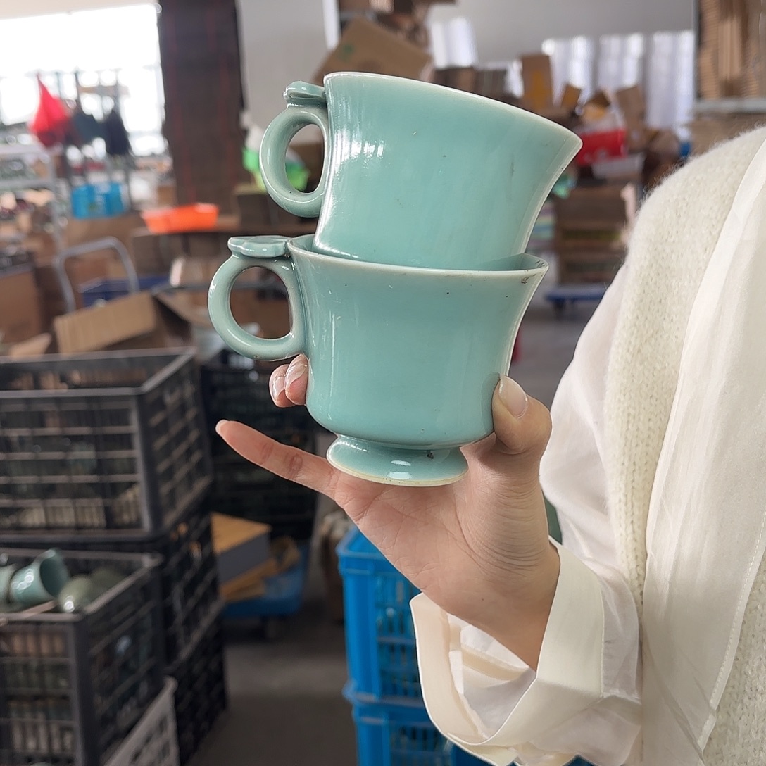 龙泉云间青瓷小米茶器