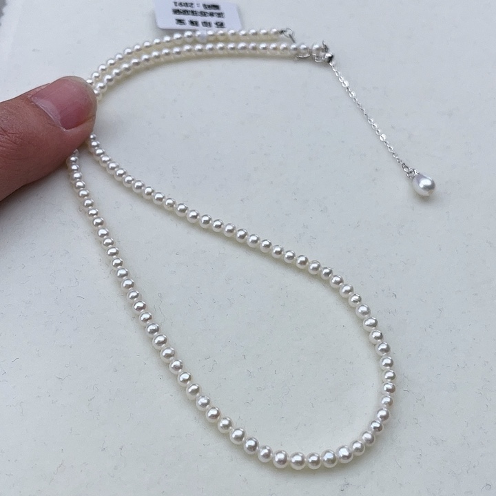 淡水珍珠颈饰未镶嵌卡3极光炫彩