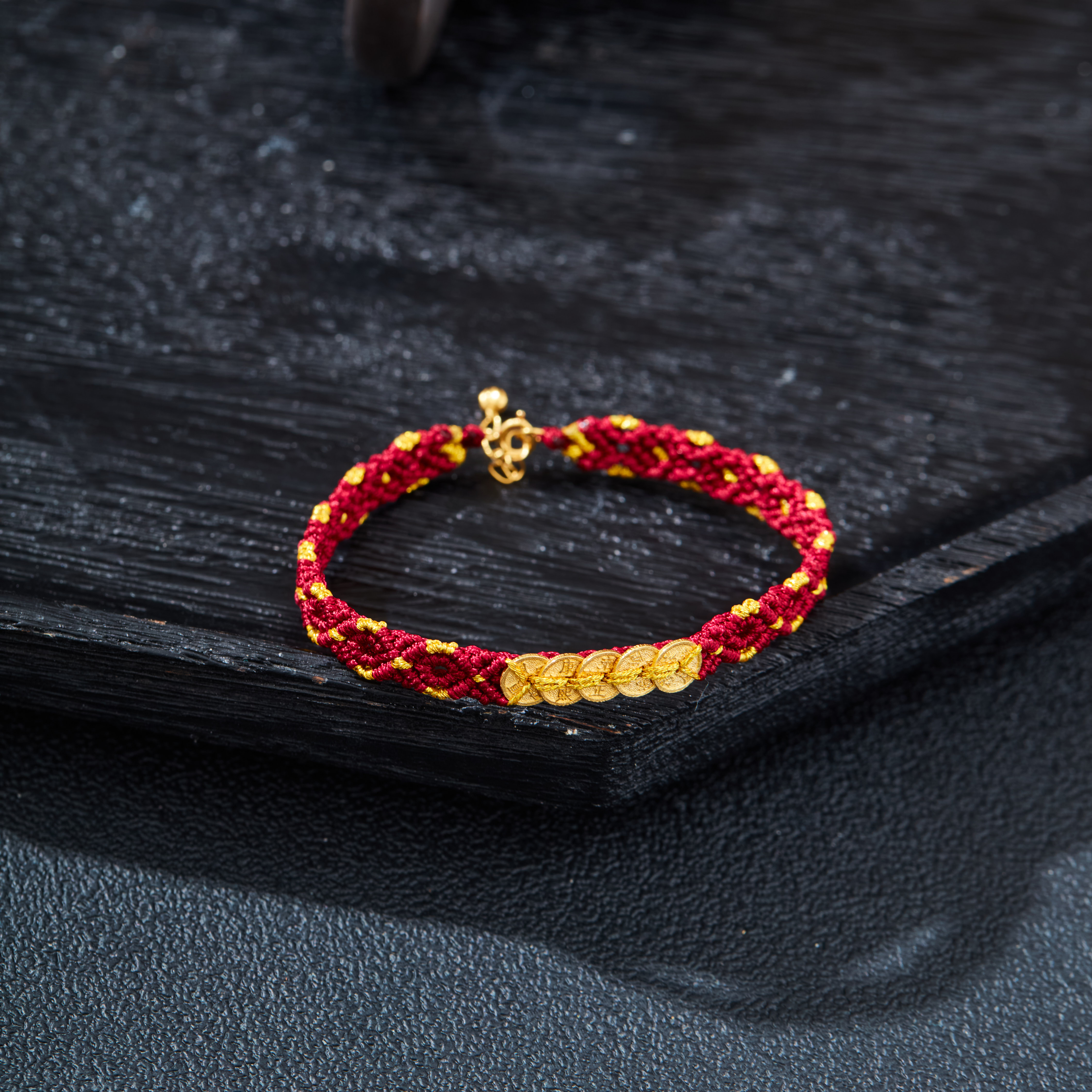 【云上雅岚】鸿当头丨18K五帝钱红绳-多样性发一件-XYGD139118-E