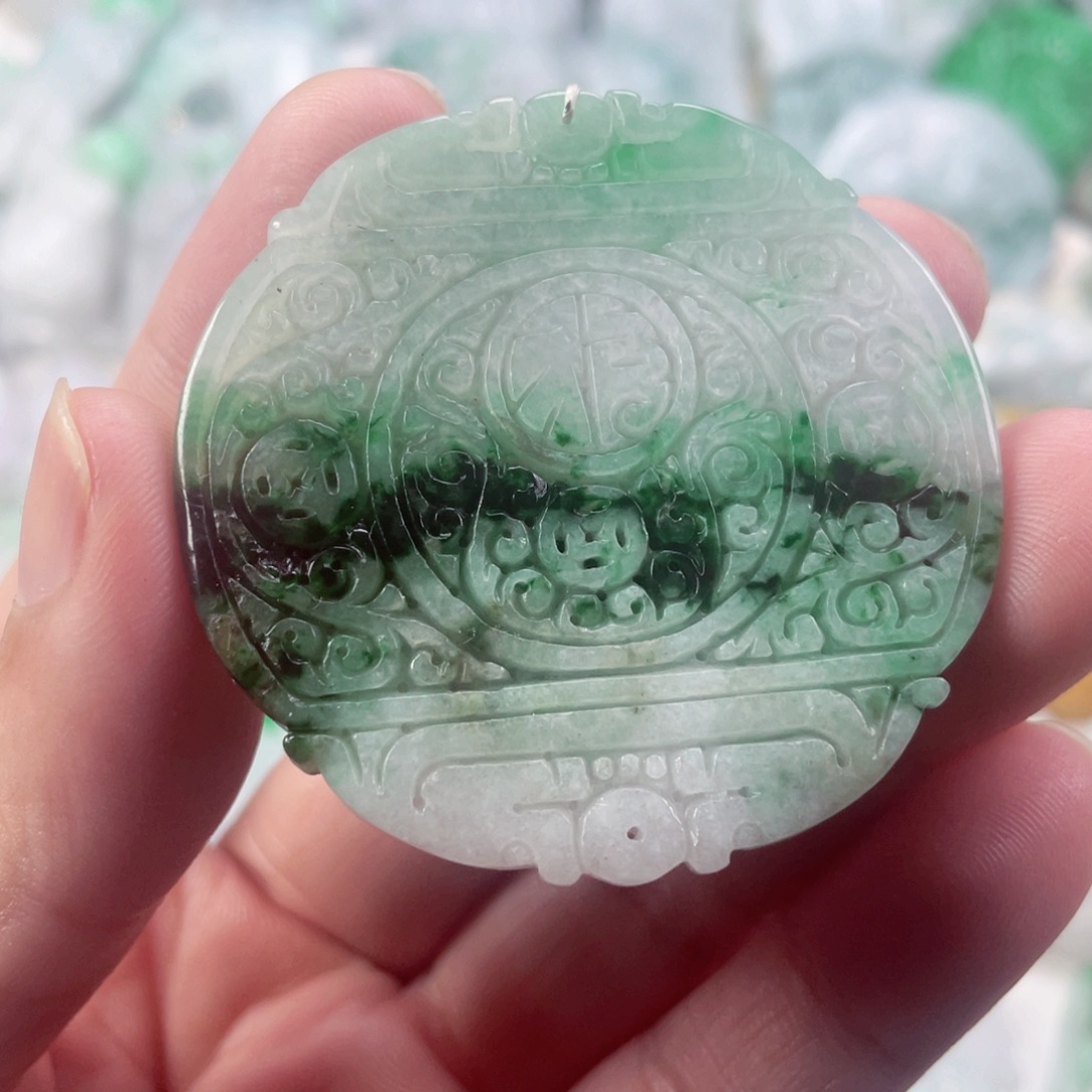 翡翠未镶嵌吊坠(不含链)