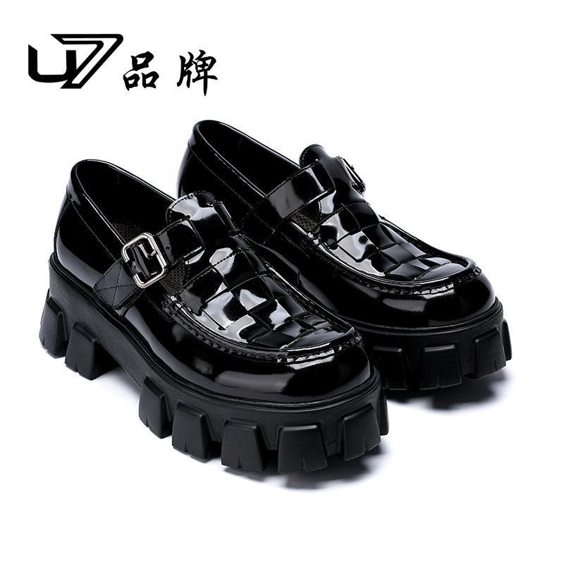 U7品牌男鞋  头层牛皮  时尚百搭透气舒适高端男士商务休闲皮鞋