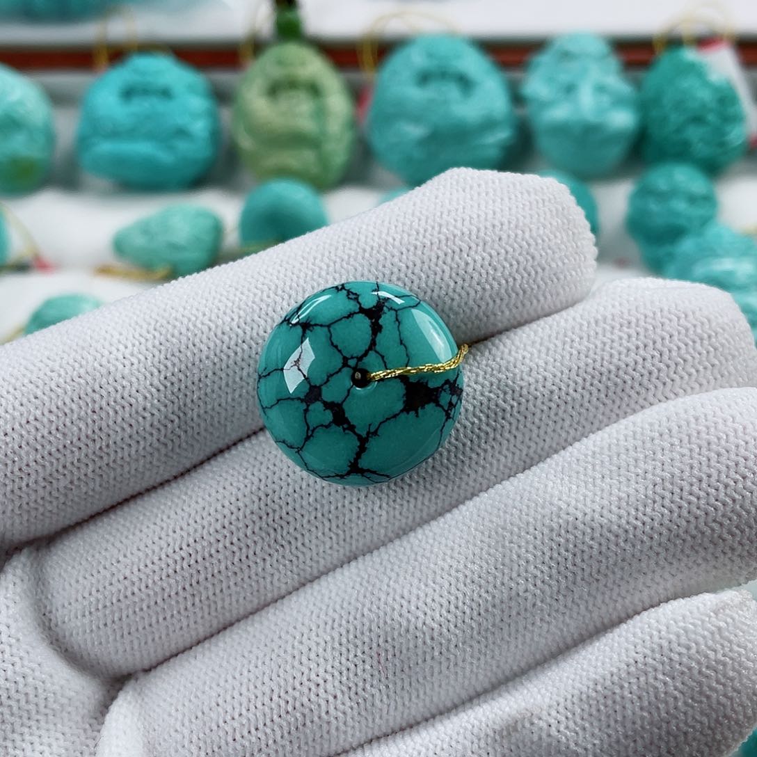 绿松石车挂未镶嵌