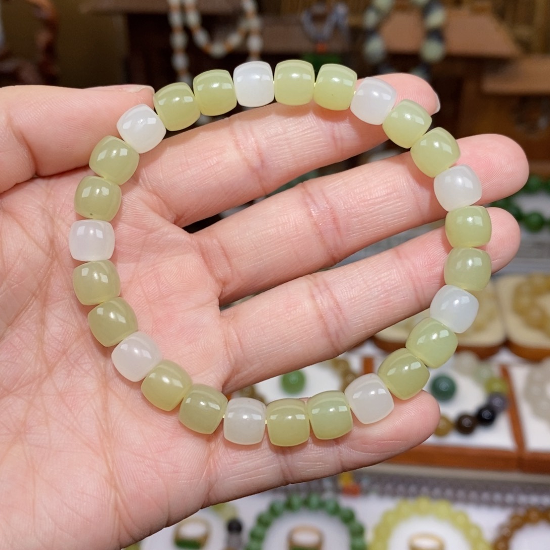 和田玉手串未镶嵌