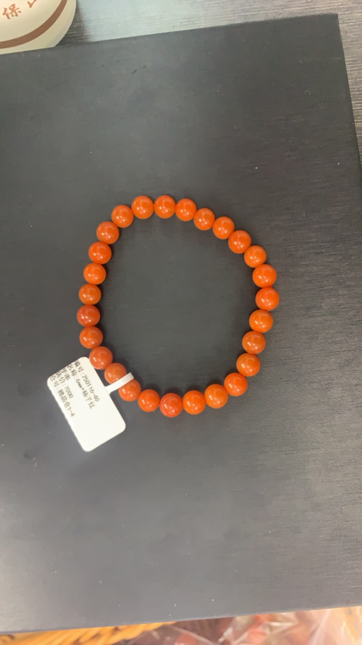 柿子红6mm南红手串