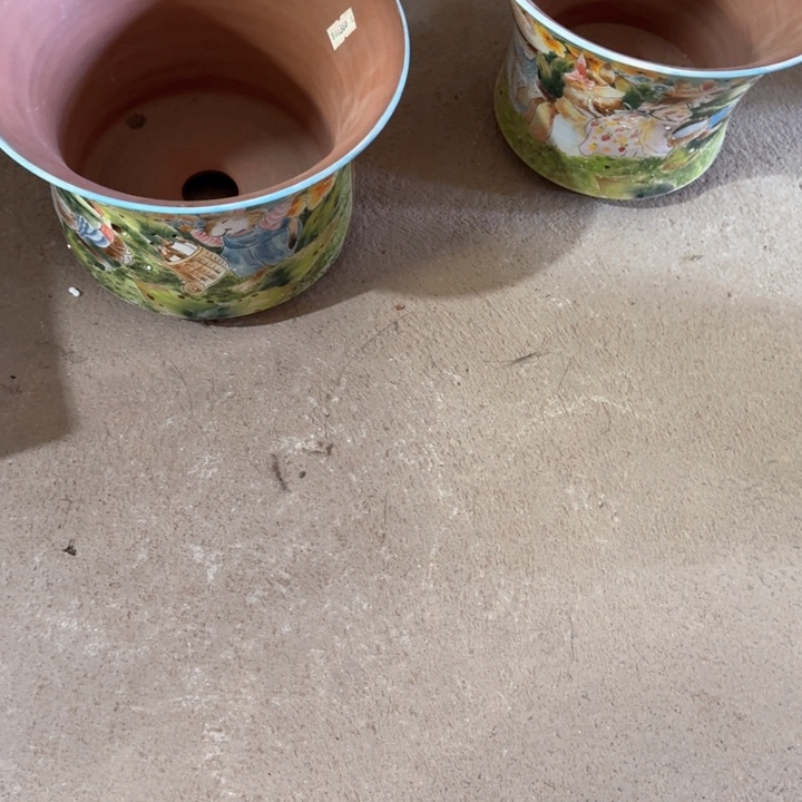 紫砂花盆景德镇陶瓷