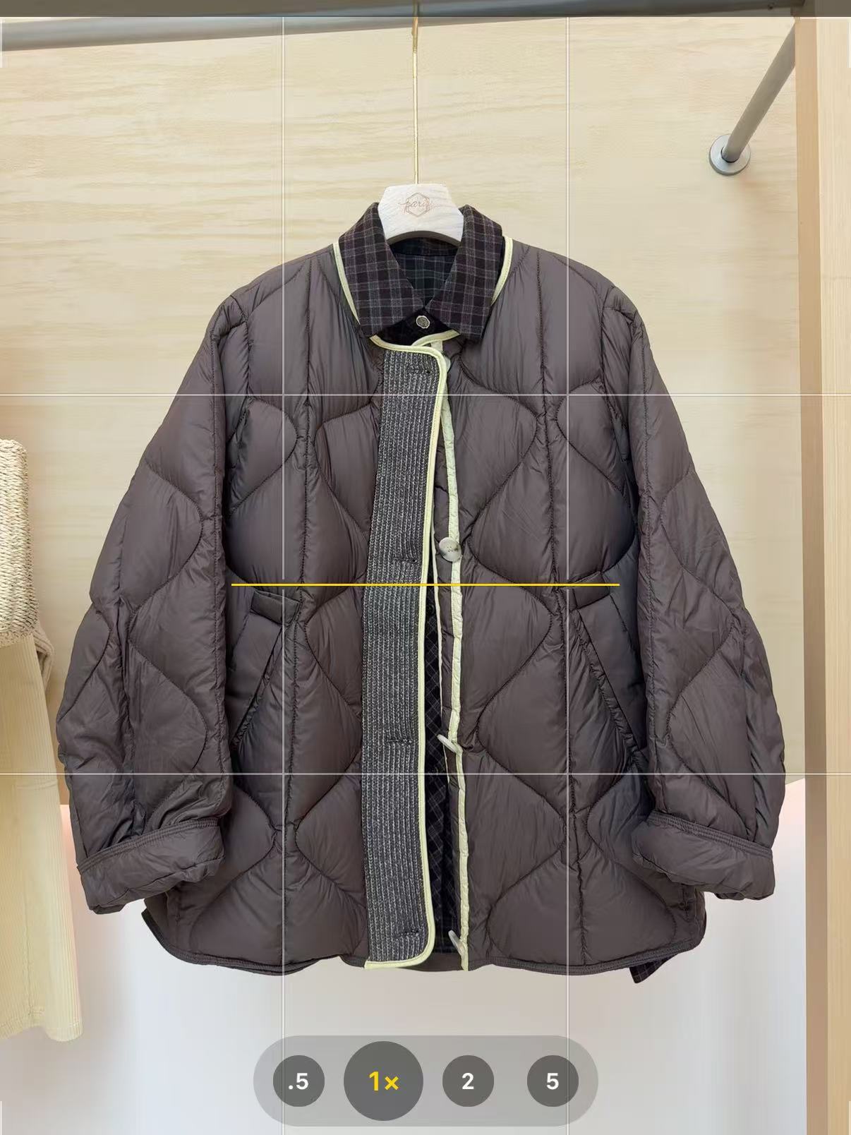 王姐专属-2025冬季新品韩系百搭撞色纹理轻薄款羽绒服-【R-95623】