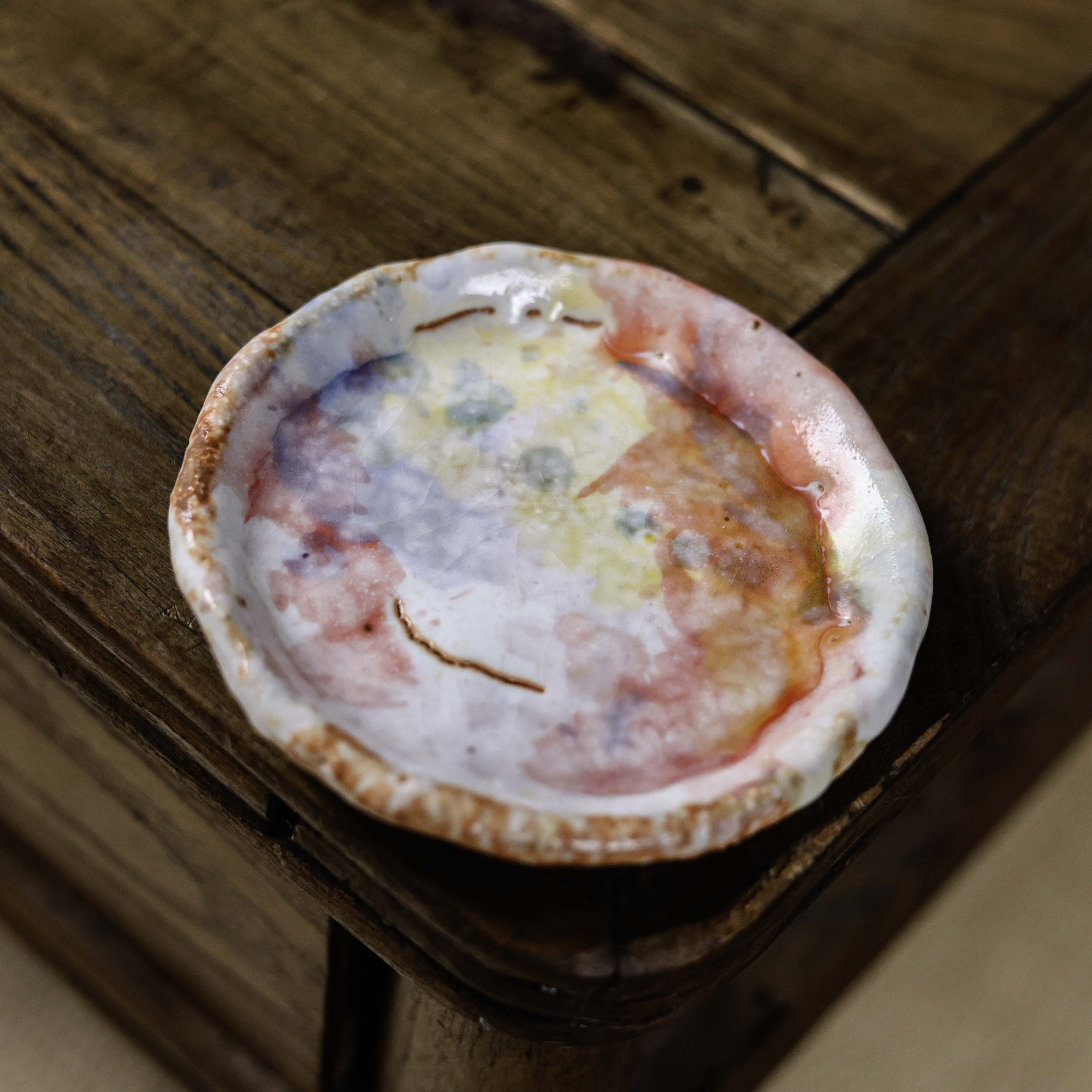 【小田甄陶】志野杯垫,颜色随机发（Q7421）