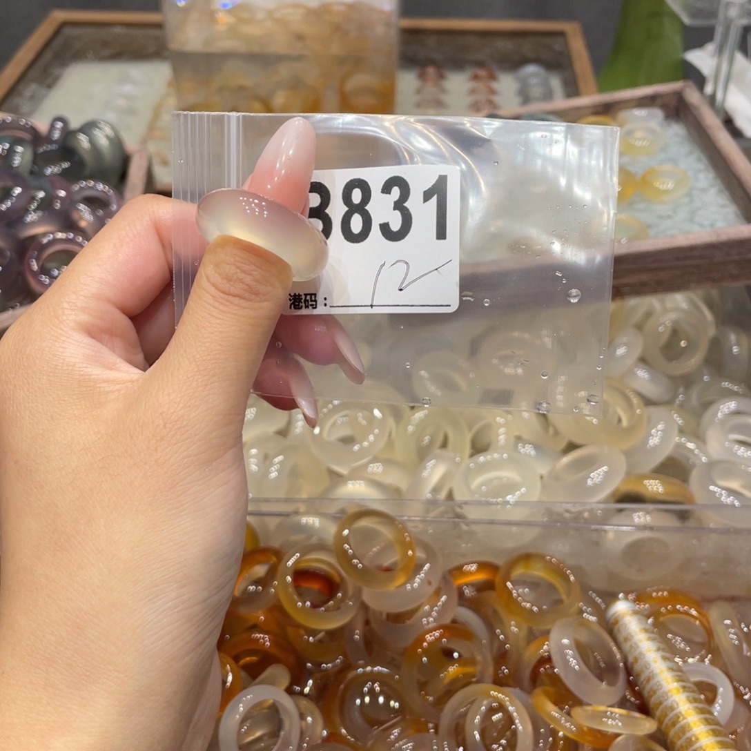 玛瑙/玉髓未镶嵌戒指831