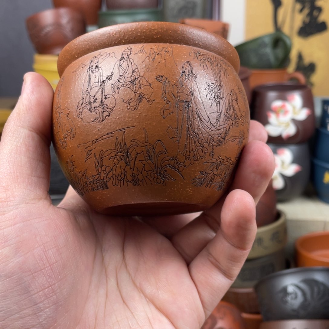 紫砂茶杯紫砂茶杯