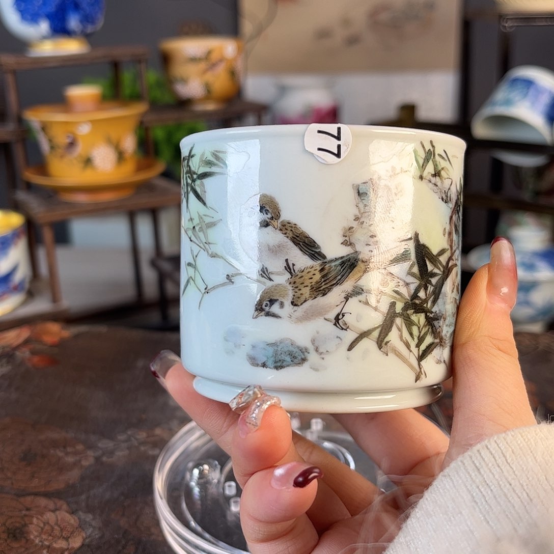 杯景德镇陶瓷茶杯多人