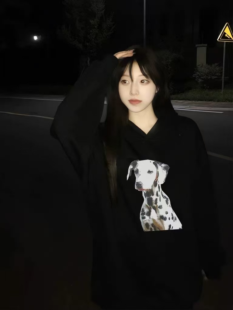 【特价微瑕NO退】美式斑点狗男女同款冬季卫衣