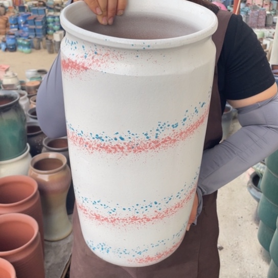 紫砂花盆口21高43正品正品