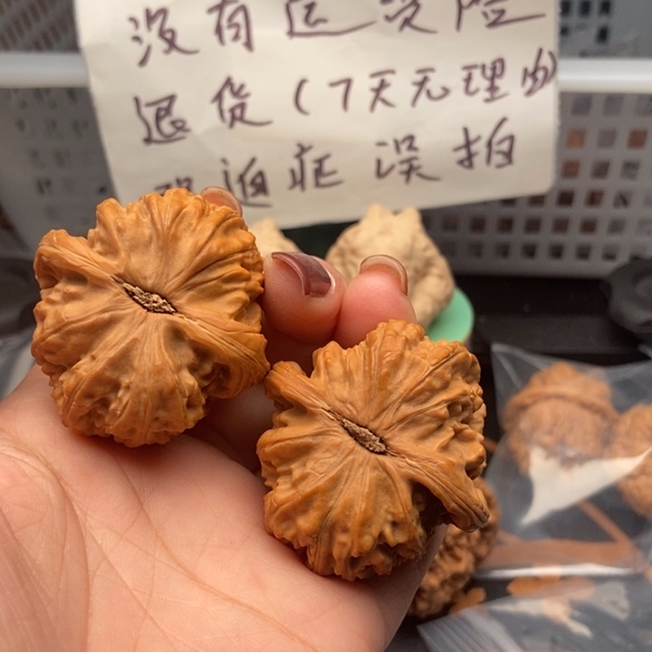 核桃看***界文玩核桃白狮子