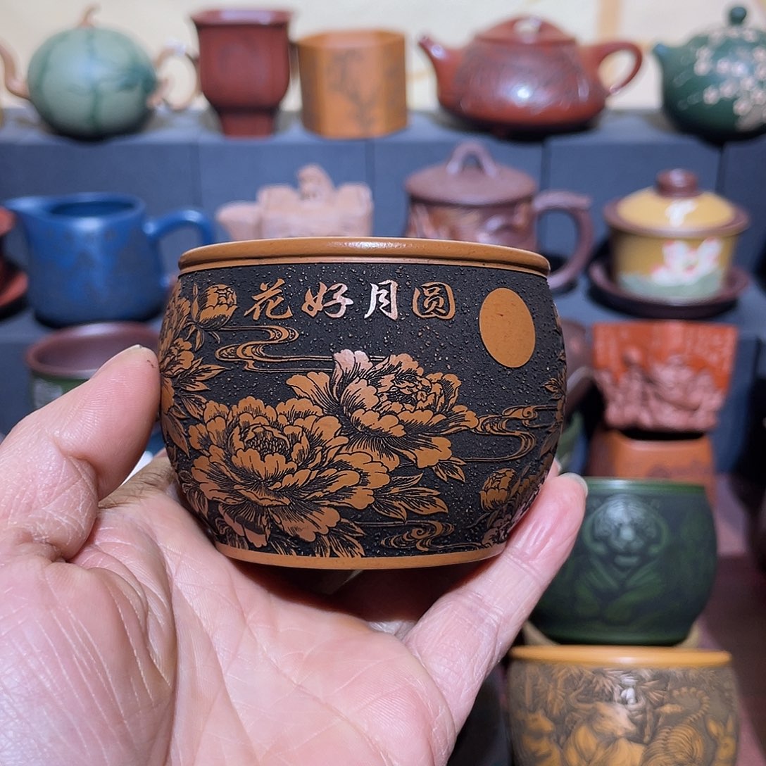 原矿紫砂手工主人杯