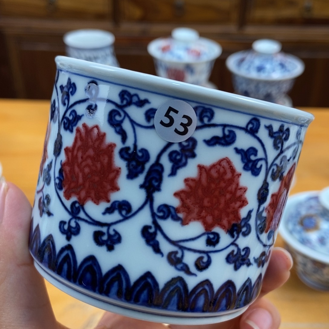 手绘现代茶具，非古董