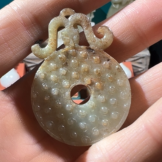 和田玉（糖玉）挂件未镶嵌用****3