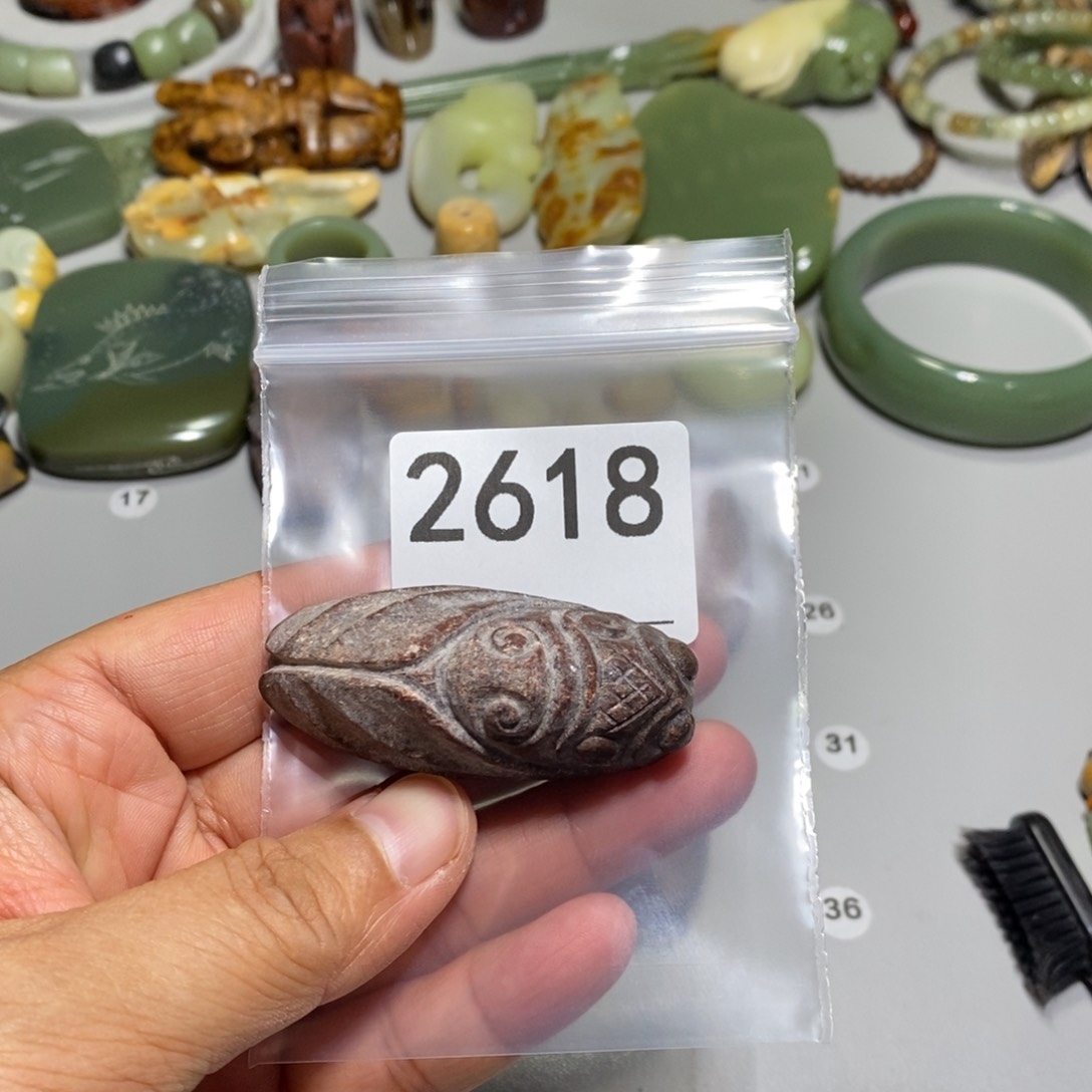 颈饰未镶嵌岫岩河磨玉（透闪石质玉）小*