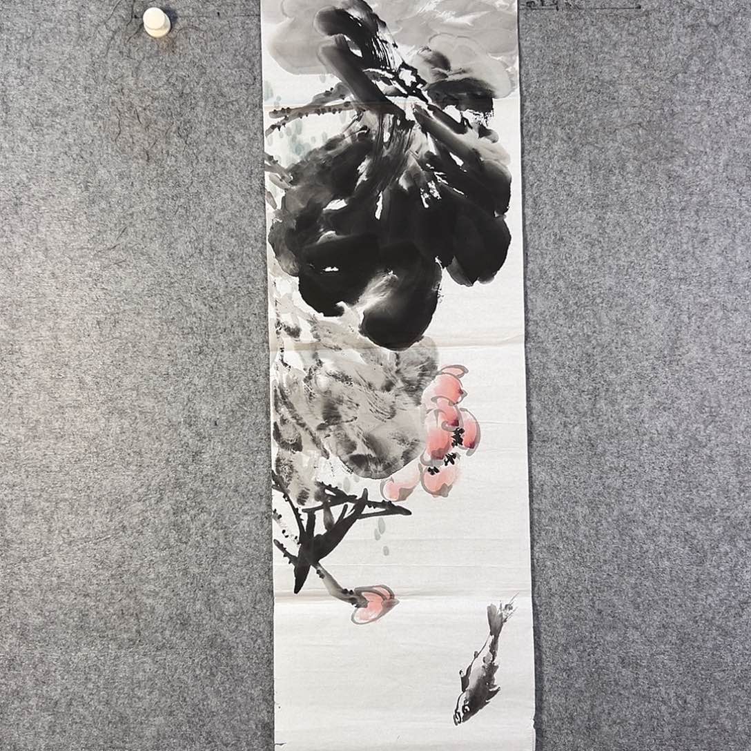 国画227 花鸟和蝴蝶都在等待它飞