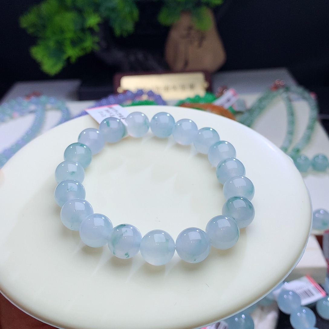 未镶嵌手串翡翠卡10mm
