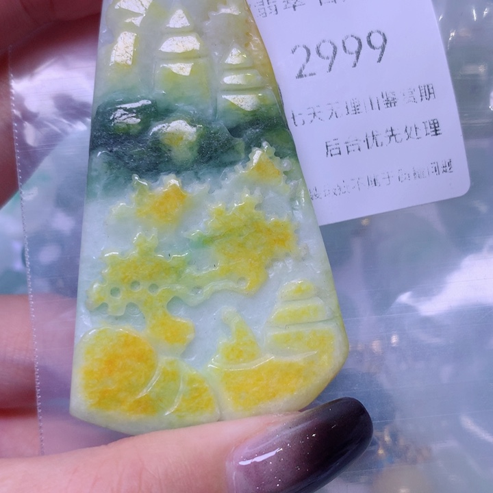 翡翠未镶嵌颈饰翡翠