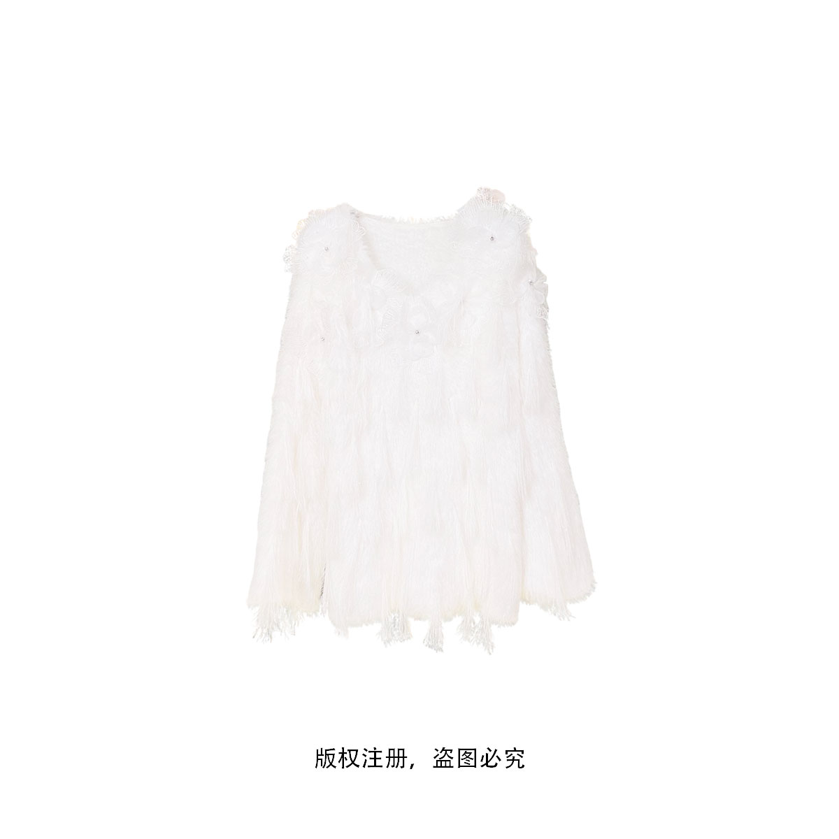 高级感气质轻奢时尚镂空宽松设计师秋冬针织毛衣24100510