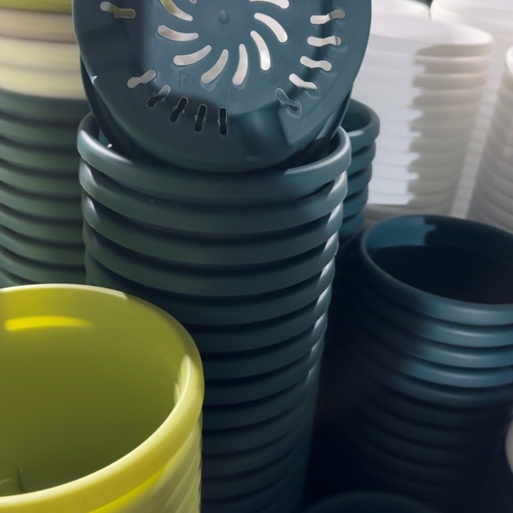 四季3号10个军绿色的花盆