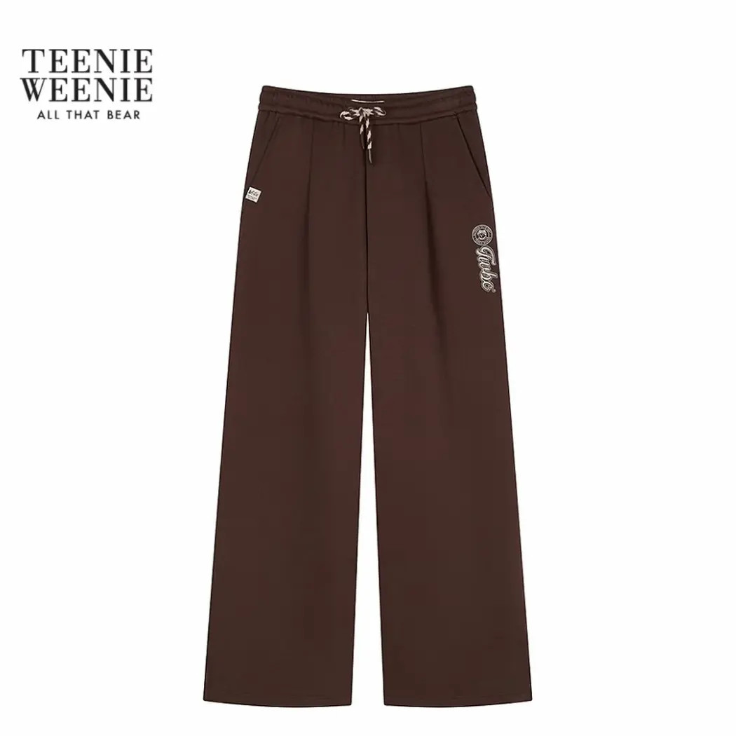 TeenieWeenie小熊卫裤女2025冬季新款时尚休闲女装女TTTM254TC1K