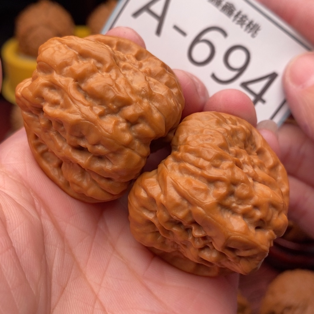 文玩核桃把件开背蛙37