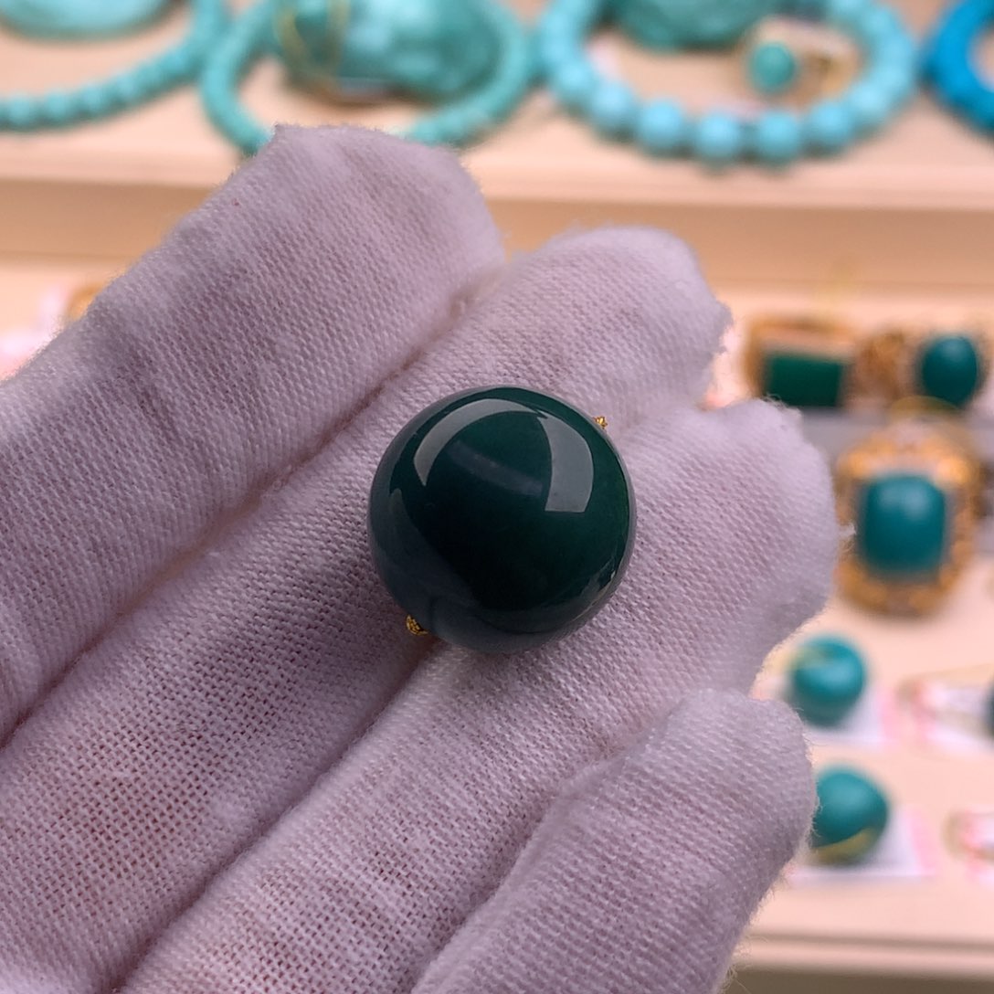 绿松石珠宝奇石未镶嵌15.8