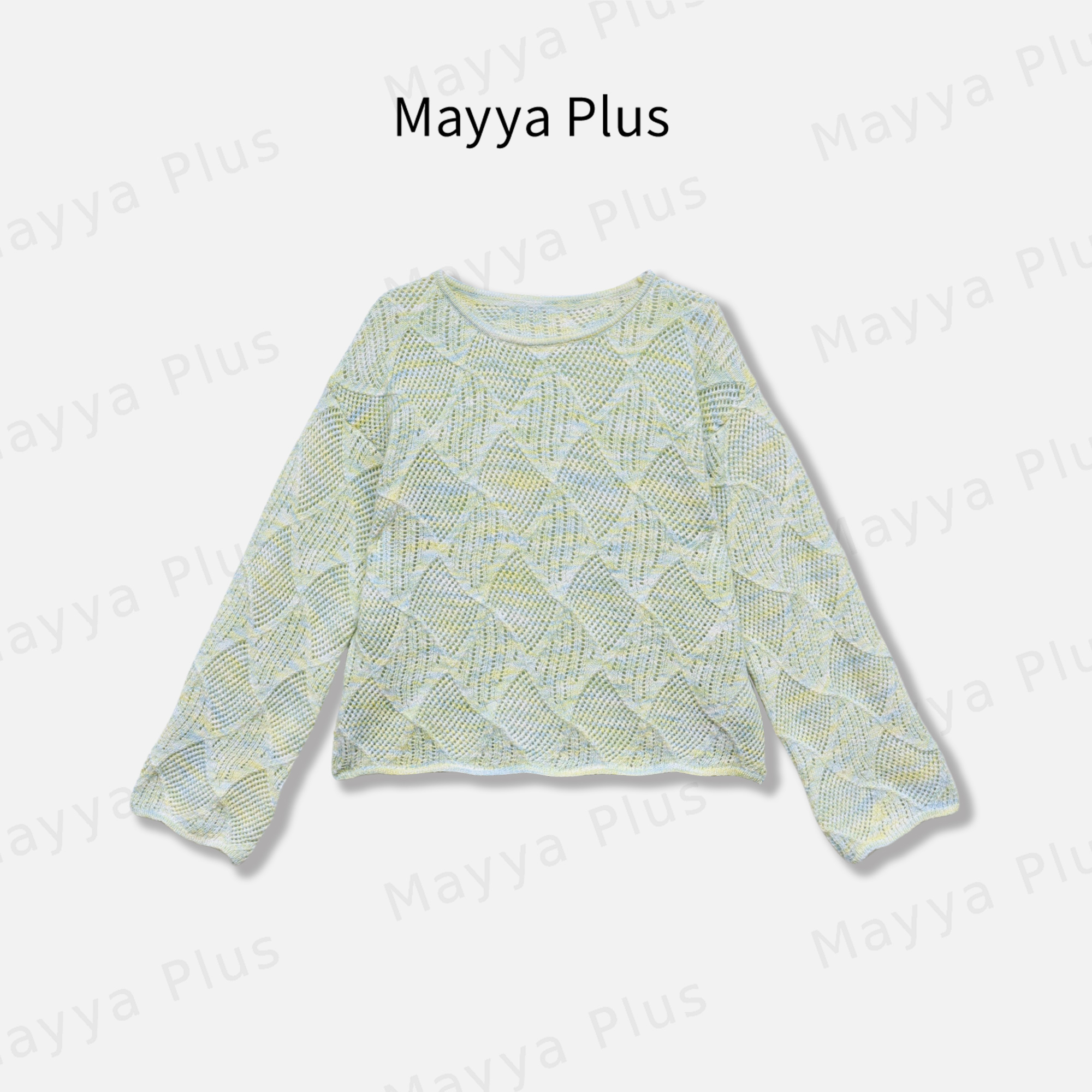 【枳漫】Mayya Plus麦芽定制韩系针织衫女薄款减龄罩衫上衣32518871