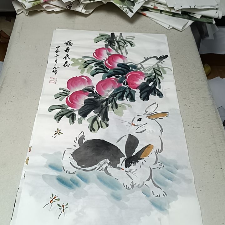 国画凌**步国画花鸟花鸟国画