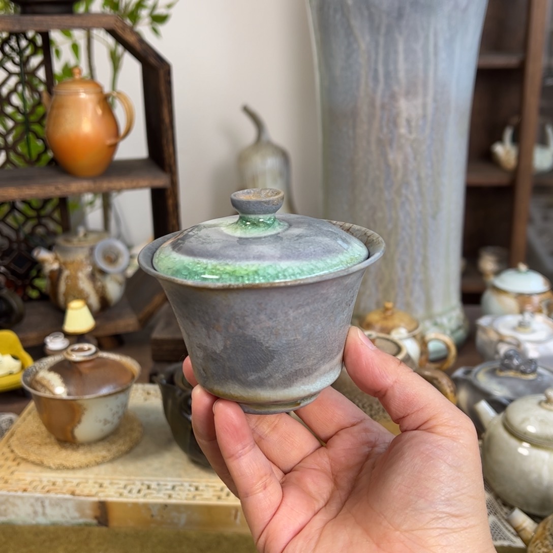 中白精品窑汗盖碗