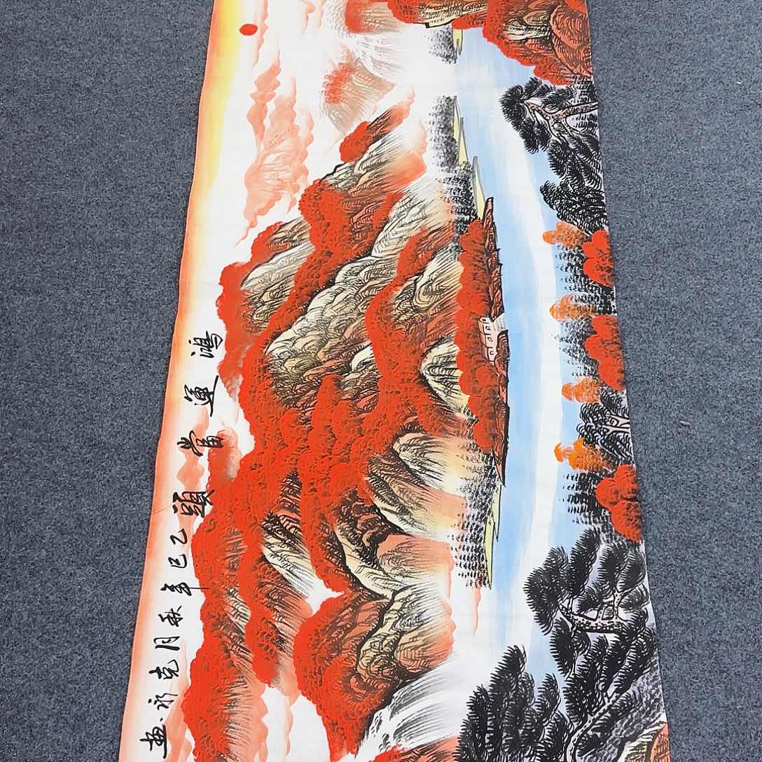 国画作品小姐姐放漏中