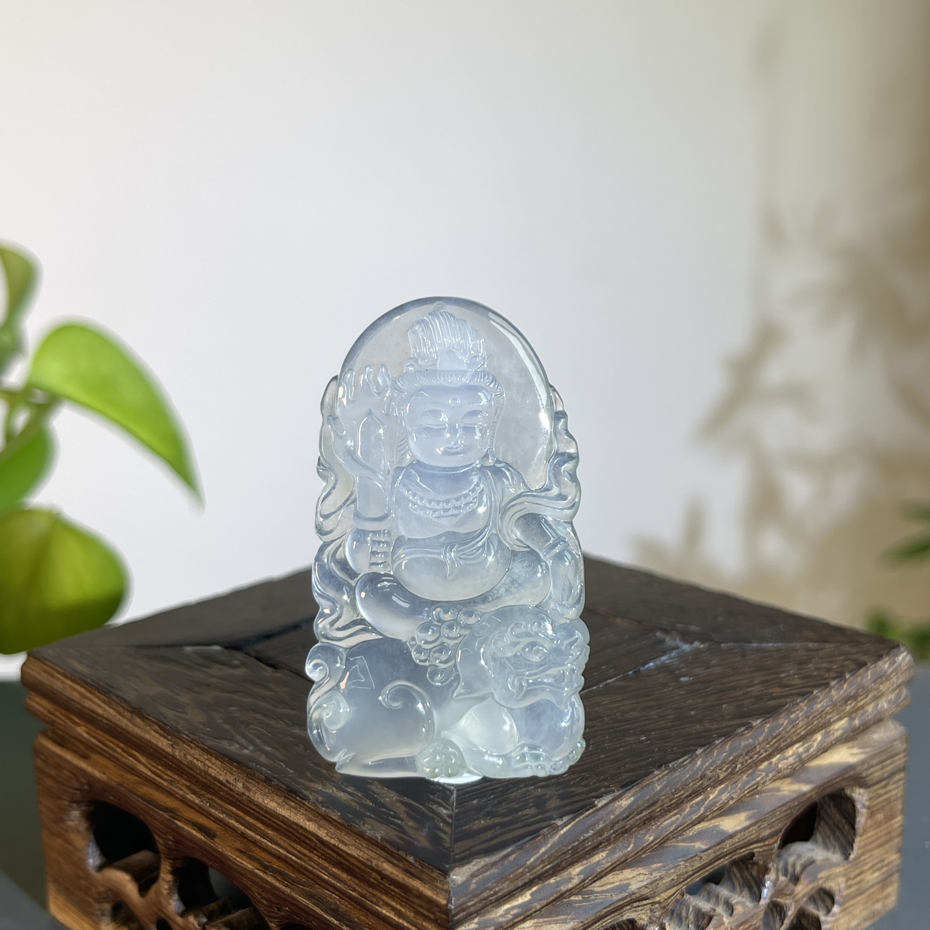 JCB17-167   天然缅甸A货翡翠   文殊