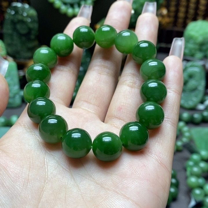 和田玉手串未镶嵌