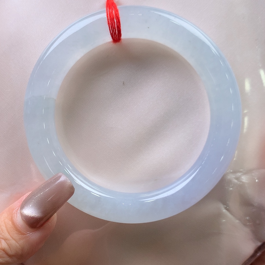 翡翠未镶嵌手镯55.3圆条