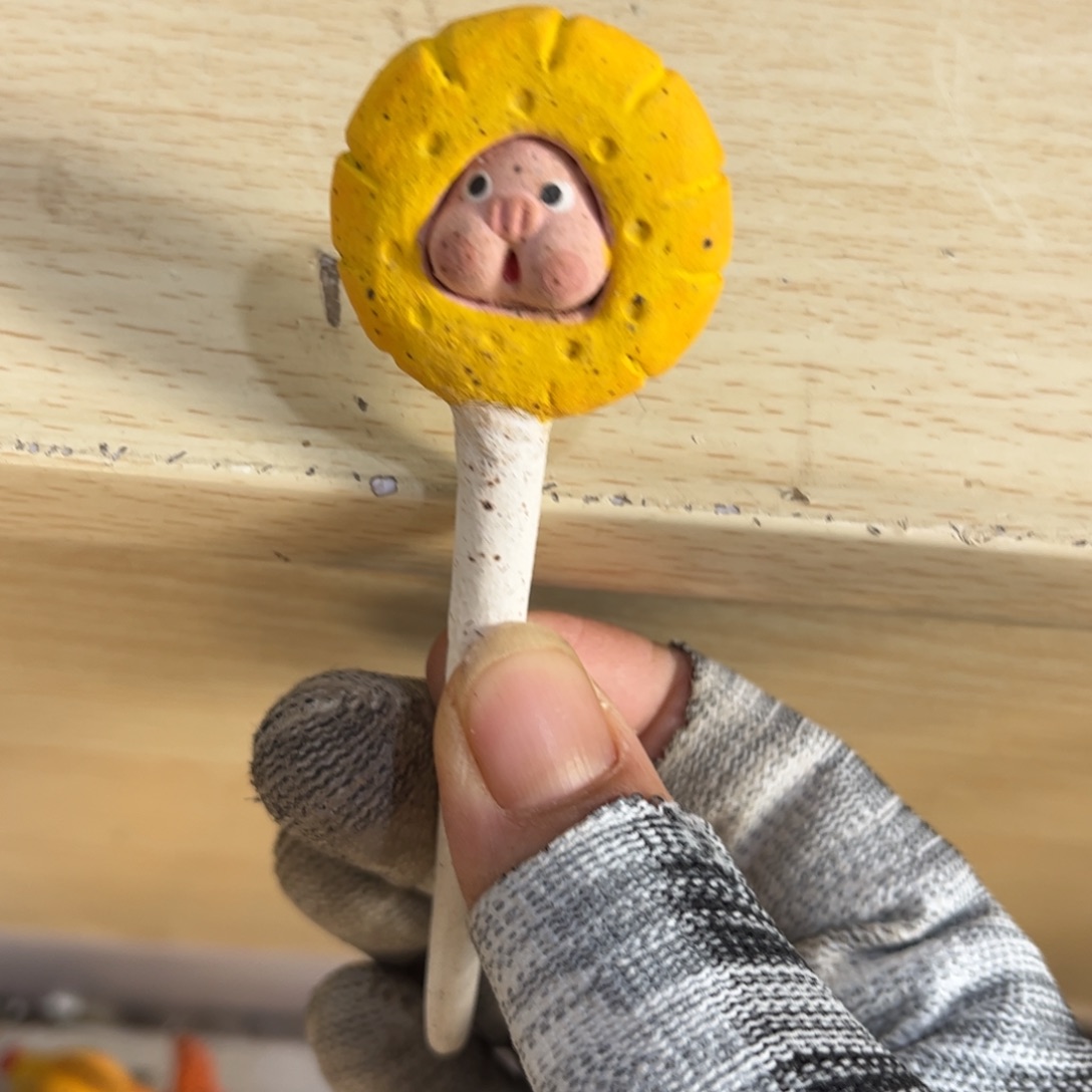 泥塑古镇炻陶花盆