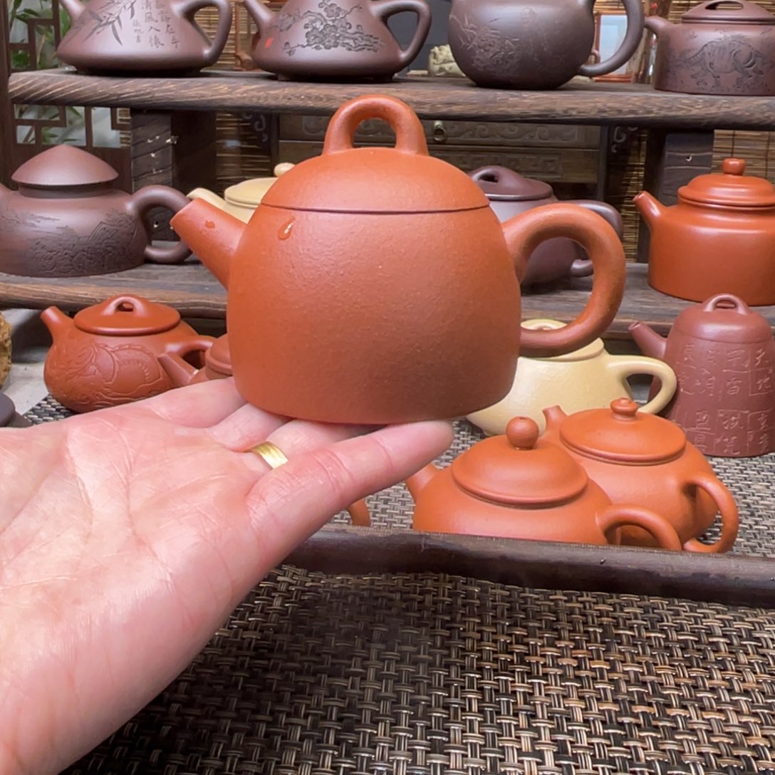 紫砂茶壶宜兴原矿紫砂手工制140
