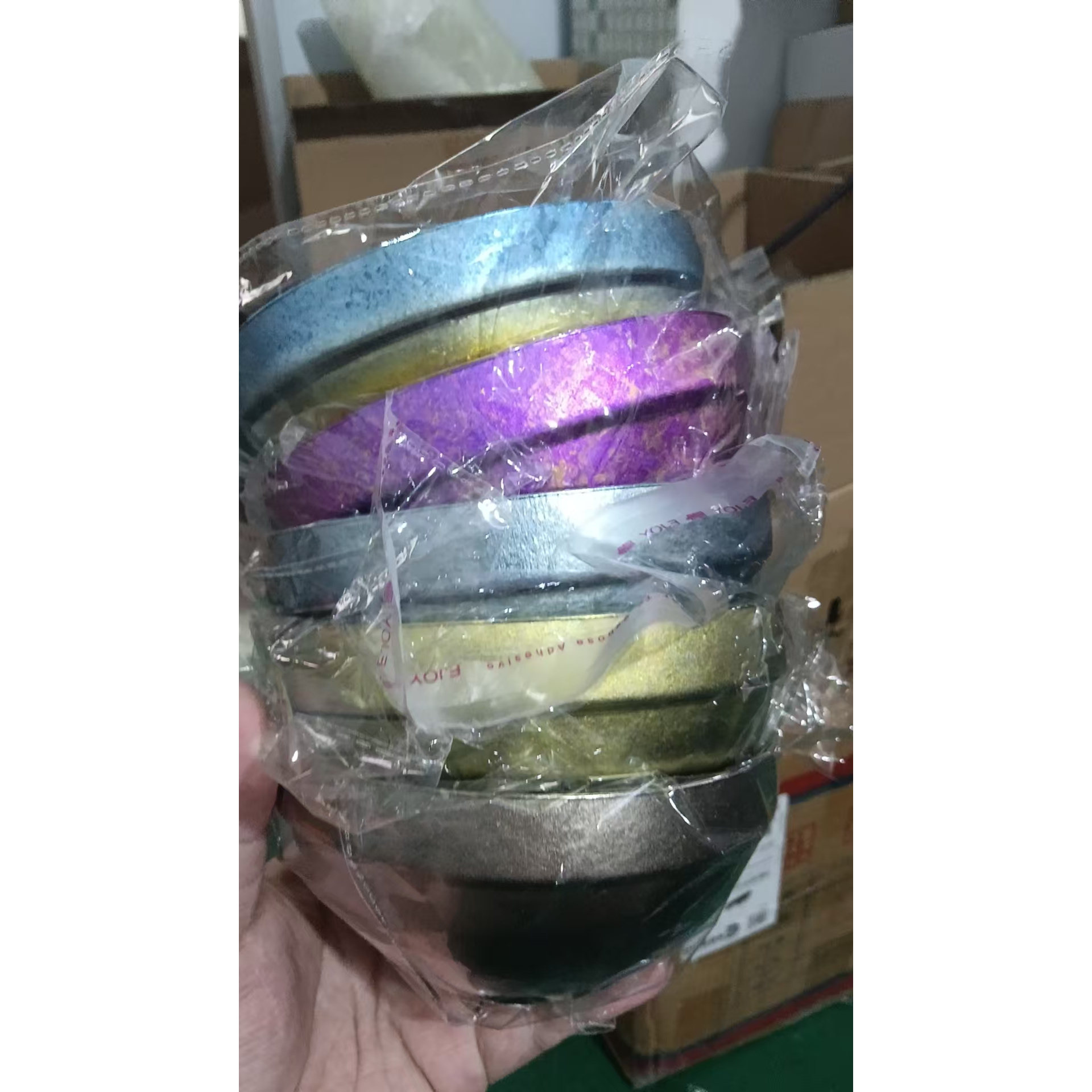 瑕疵彩色白金碗（容量450ml）