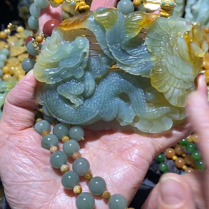 岫玉岫玉吊坠未镶嵌胜*