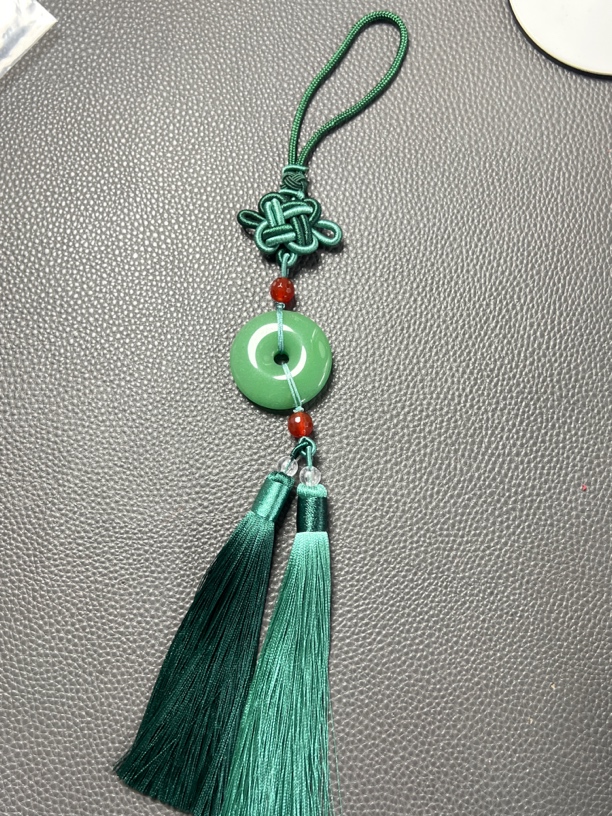 970独龙玉平安扣车挂