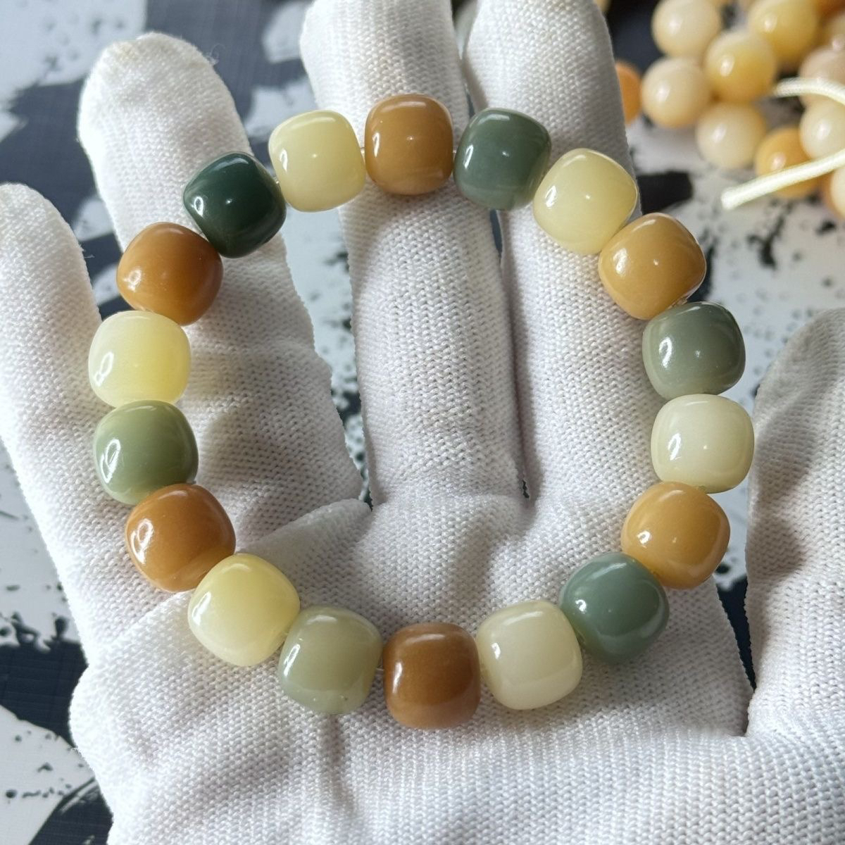 【秋栗】菩提手串真品绕指柔菩提手串盘玩男女孩子文玩佛珠男手链