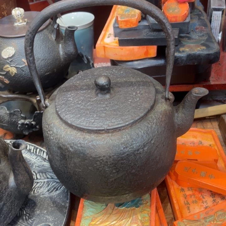 蜜安罐瓷香炉锡茶则