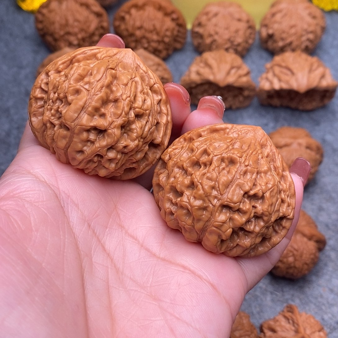 文玩核桃把件精品官帽46全品