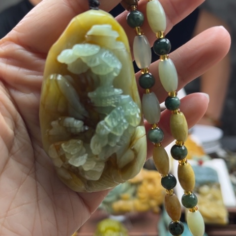 岫玉挂件未镶嵌挂件