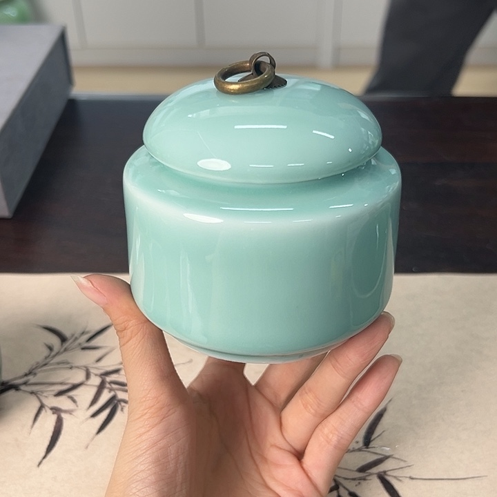 龙泉云间青瓷小米茶器