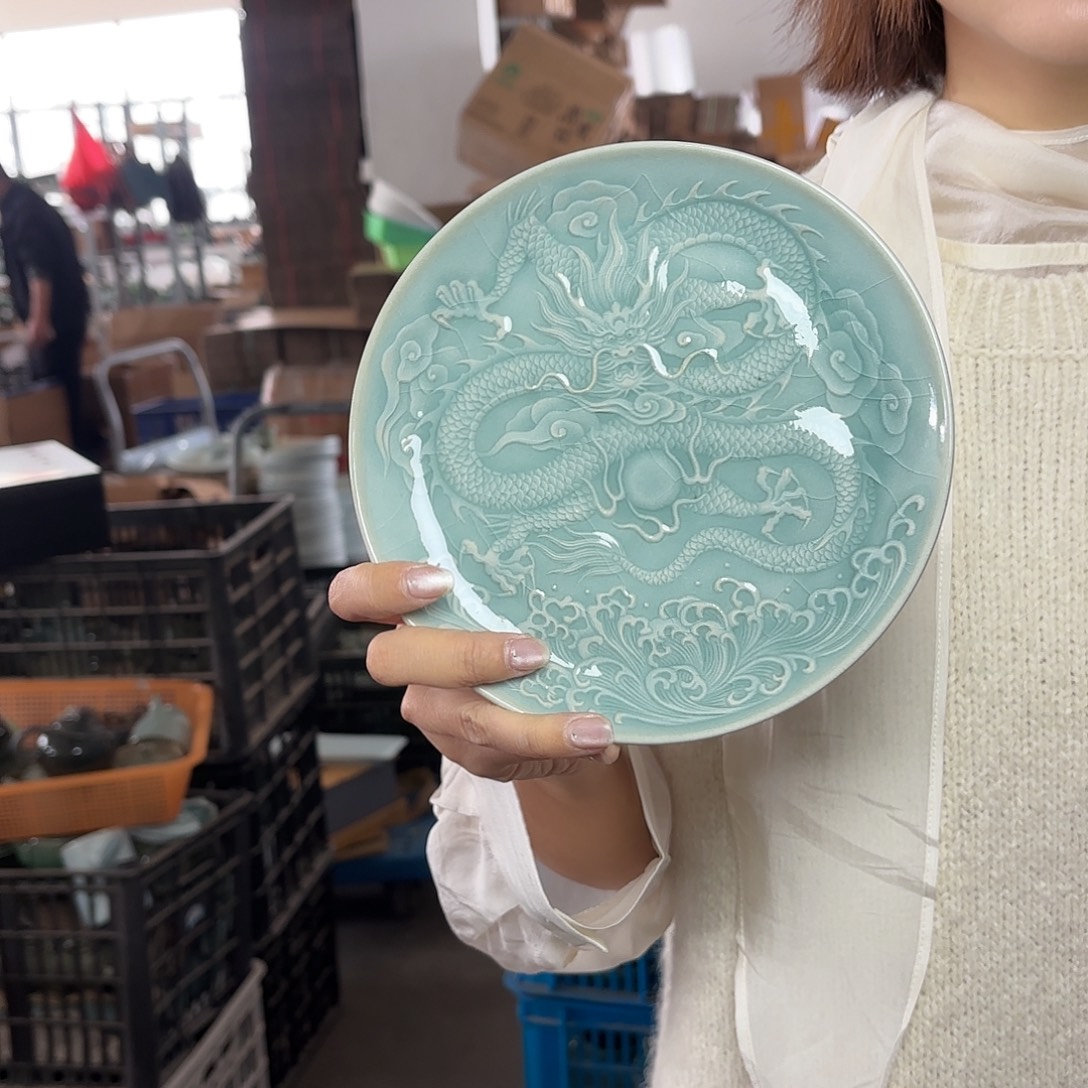 龙泉云间青瓷小米茶器