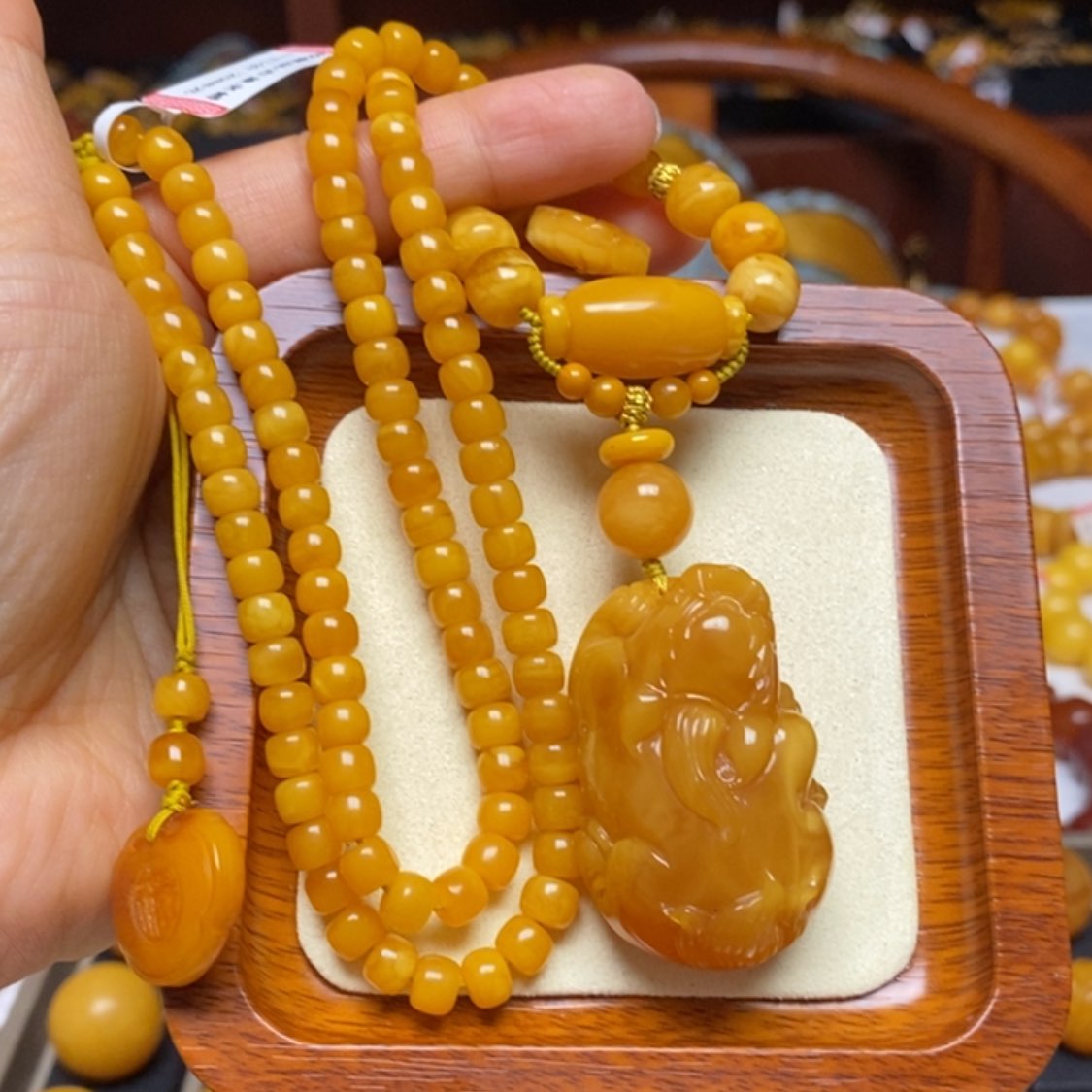 【闪购商品】蜜蜡颈饰未镶嵌项链