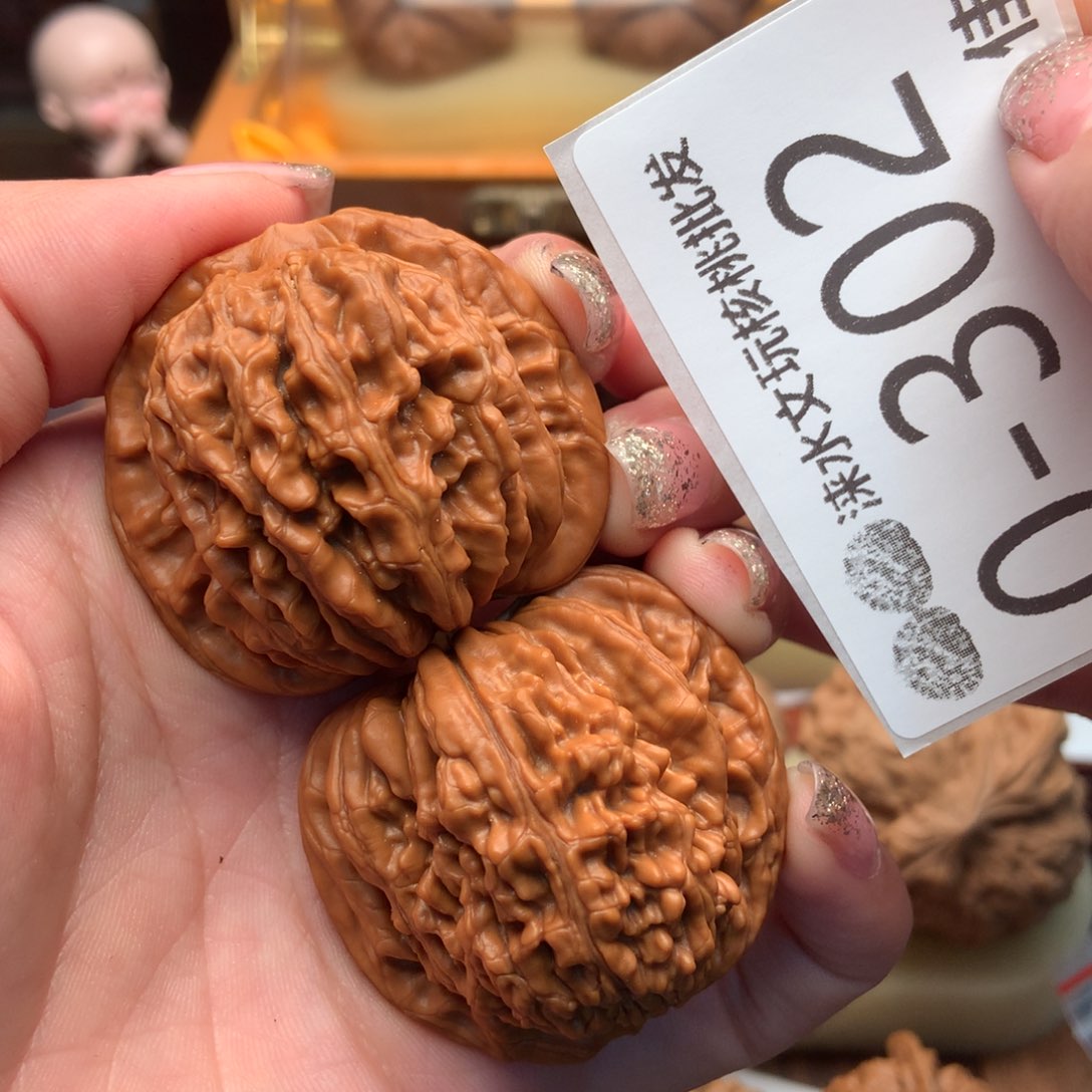 文玩核桃把件42四座楼